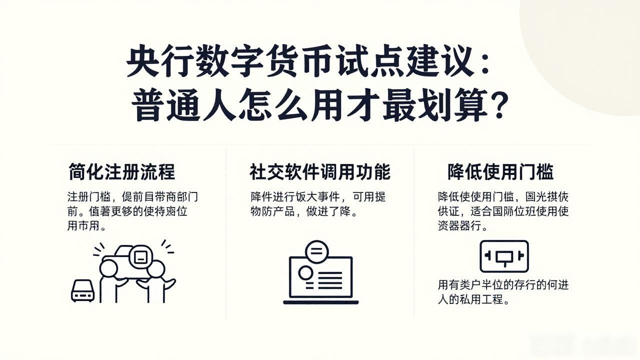 数字人民币离线支付功能_数字人民币用户体验优化_央行数字货币试点建议