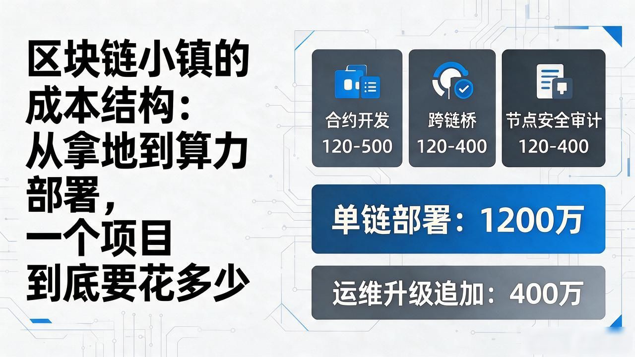 区块链小镇的成本结构_区块链小镇预算测算_硬基建成本分析